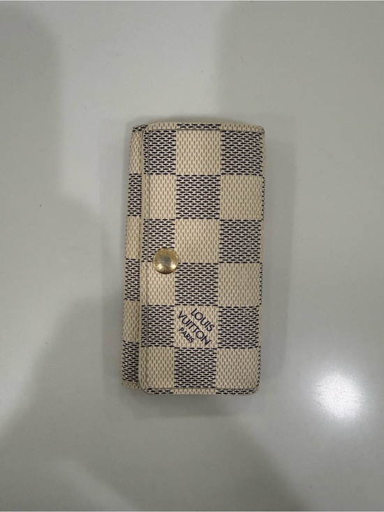 Louis Vuitton Accessories - Louis Vuitton Damier Azur Multiclés 4 Key Holder - Ivory Cream